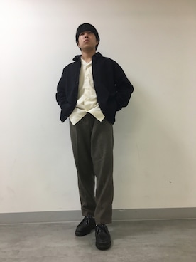 「PENDLETON（ペンドルトン）のアイテム（パンツ）」を使った、tatsuさん（メンズ・167cm）の秋コーディネート