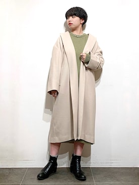 「URBAN RESEARCH（アーバンリサーチ）のアイテム（チェスターコート）」を使った、なな‎‪𓍯 ‬さん（レディース・155cm）の秋コーディネート