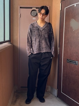 「アイテム（ファッション雑貨）」を使った、MKさん（メンズ・185cm）の秋コーディネート