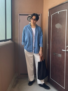 「アイテム（シューズ）」を使った、MKさん（メンズ・185cm）の夏コーディネート