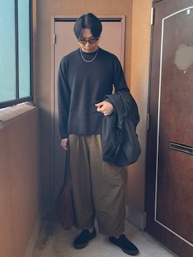 「アイテム（マウンテンパーカー）」を使った、MKさん（メンズ・185cm）の秋コーディネート