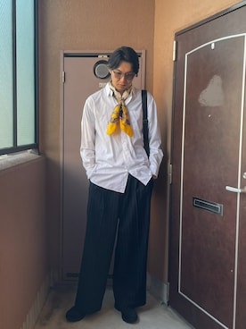 「アイテム（財布/小物）」を使った、MKさん（メンズ・185cm）の秋コーディネート