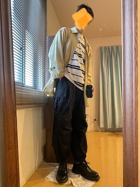 「Lui's（ルイス）のアイテム（その他アウター）」を使った、MKさん（メンズ・185cm）の秋コーディネート