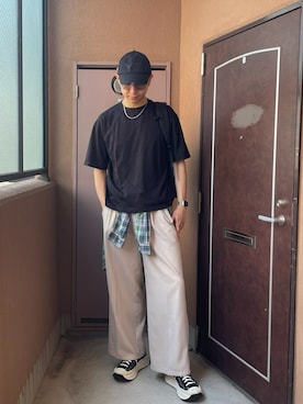 「アイテム（シューズ）」を使った、MKさん（メンズ・185cm）の夏コーディネート