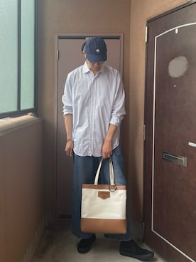 「アイテム（帽子）」を使った、MKさん（メンズ・185cm）の秋コーディネート