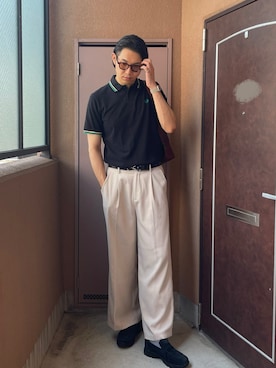 「アイテム（パンツ）」を使った、MKさん（メンズ・185cm）の夏コーディネート