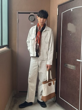 「アイテム（財布/小物）」を使った、MKさん（メンズ・185cm）の秋コーディネート