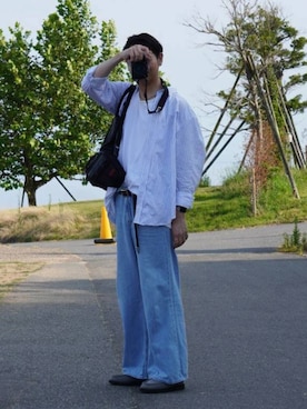 「MB（エムビー）のアイテム」を使った、MKさん（メンズ・185cm）の夏コーディネート