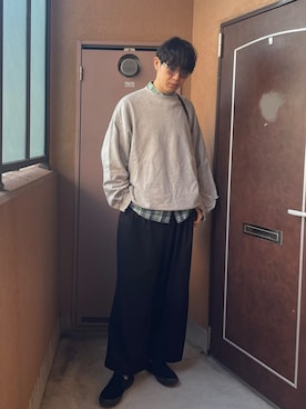 「アイテム（パンツ）」を使った、MKさん（メンズ・185cm）の冬コーディネート