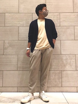 「アイテム（デジタル腕時計、ホワイト系）」を使った、okapiさん（メンズ・170cm）の夏コーディネート