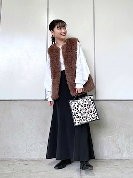 earのとみつかさん(レディース・158cm)の冬コーディネート