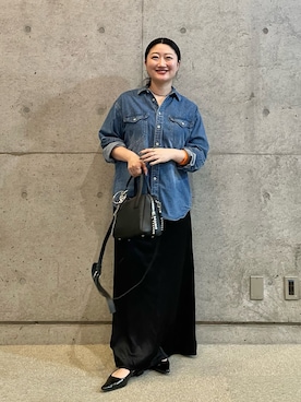「ear PAPILLONNER（イアパピヨネ）のアイテム」を使った、earのとみつかさん（レディース・158cm）の夏コーディネート