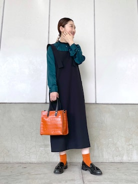 earのとみつかさん(レディース・158cm)の秋コーディネート