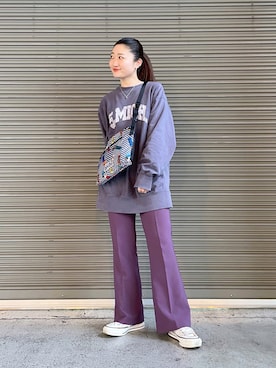 earのとみつかさん（レディース・158cm）の冬コーディネート