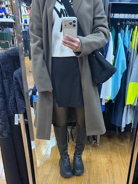 「PRADA（プラダ）のアイテム（バッグ）」を使った、9696mkmkさん（レディース・151cm）の冬コーディネート