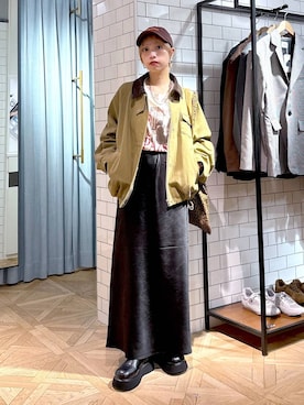 「アイテム（ピアス（両耳用））」を使った、まいさん（レディース・154cm・20代）の秋コーディネート