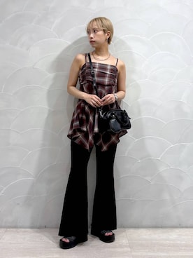 「アイテム（チョーカー）」を使った、まいさん（レディース・154cm・20代）の夏コーディネート