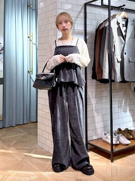 「アイテム（サロペット/オーバーオール）」を使った、まいさん（レディース・154cm・20代）の秋コーディネート