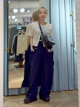 「アイテム（スウェットパンツ）」を使った、まいさん（レディース・154cm・20代）の夏コーディネート