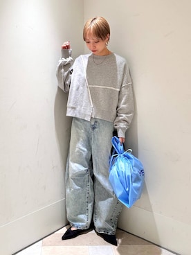 「アイテム（スウェット）」を使った、まいさん（レディース・154cm・20代）の秋コーディネート