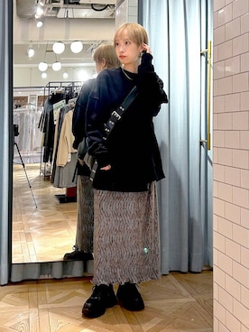 「アイテム（スウェット）」を使った、まいさん（レディース・154cm・20代）の秋コーディネート