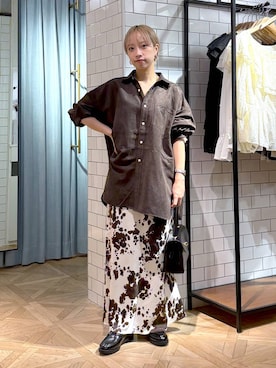 「アイテム（ピアス（両耳用））」を使った、まいさん（レディース・154cm・20代）の秋コーディネート