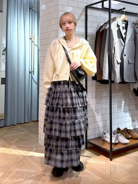 「アイテム（ピアス（両耳用））」を使った、まいさん（レディース・154cm・20代）の秋コーディネート