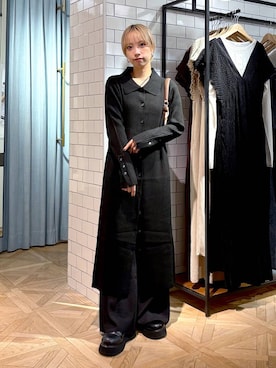 「LOWRYS FARM（ローリーズファーム）のアイテム（ワンピース）」を使った、まいさん（レディース・154cm）の秋コーディネート