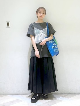 「アイテム（その他トップス）」を使った、まいさん（レディース・154cm・20代）の春コーディネート