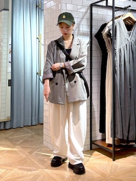 「アイテム（テーラードジャケット）」を使った、まいさん（レディース・154cm・20代）の秋コーディネート