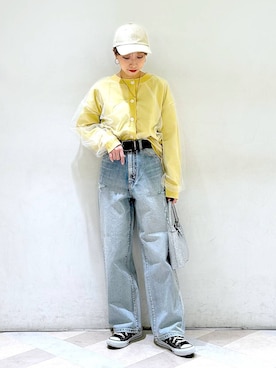 「アイテム（キャップ）」を使った、まいさん（レディース・154cm・20代）の春コーディネート