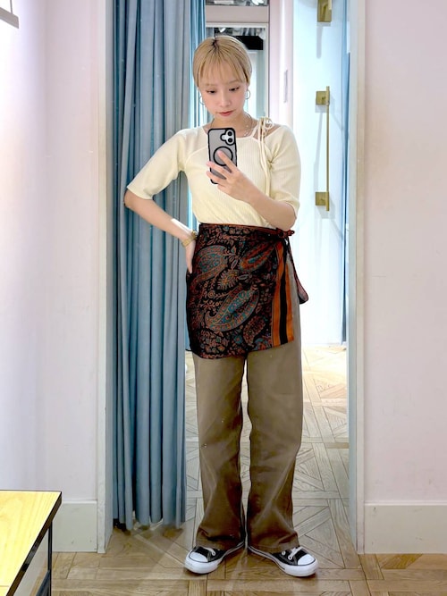 セール】ネックデザインタイト5S 323124（Tシャツ/カットソー