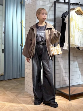 「アイテム（ピアス（両耳用））」を使った、まいさん（レディース・154cm・20代）の秋コーディネート