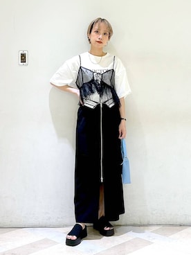 「アイテム（その他トップス）」を使った、まいさん（レディース・154cm・20代）の夏コーディネート