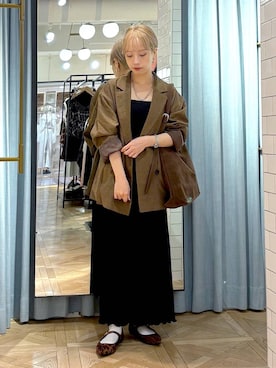 「アイテム（ピアス（両耳用））」を使った、まいさん（レディース・154cm・20代）の秋コーディネート