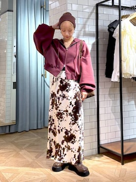 「アイテム（ピアス（両耳用））」を使った、まいさん（レディース・154cm・20代）の秋コーディネート