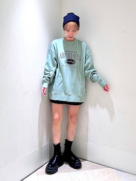「アイテム（スウェット）」を使った、まいさん（レディース・154cm・20代）の秋コーディネート