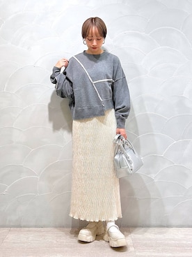 「アイテム（スウェット）」を使った、まいさん（レディース・154cm・20代）の秋コーディネート