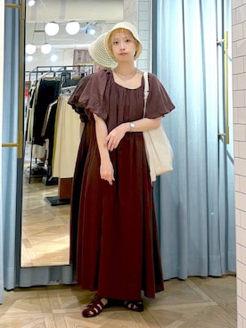「アイテム（チョーカー）」を使った、まいさん（レディース・154cm・20代）の夏コーディネート