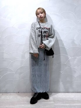 「アイテム（モカシン/デッキシューズ）」を使った、まいさん（レディース・154cm・20代）の秋コーディネート