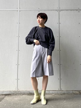 「KBF+（ケービーエフプラス）のアイテム（シューズ）」を使った、cさん（レディース・165cm）の夏コーディネート