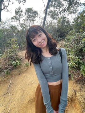 「Lululemon Athletica（ルルレモンアスレティカ）のアイテム（パンツ、ブルー系）」を使った、vivian0513さん（レディース）の冬コーディネート