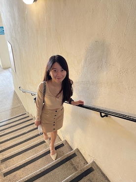 「通勤穿搭」｜「アイテム（バッグ）」を使った、vivian0513さん（レディース・155cm）の夏コーディネート