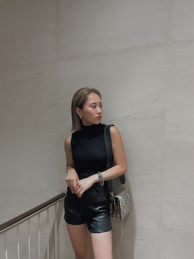 「ENVYM（アンビー）のアイテム（バッグ）」を使った、ENVYM_rioさん（レディース・163cm）の夏コーディネート