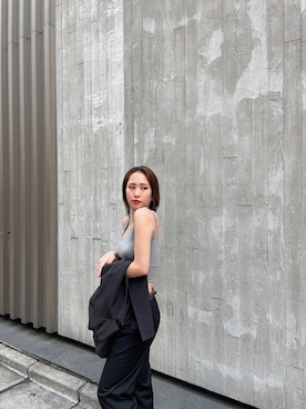 「ENVYM（アンビー）のアイテム（テーラードジャケット）」を使った、ENVYM_rioさん（レディース・163cm）の春コーディネート