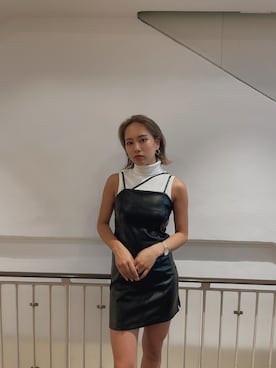 「envym_staff」｜「アイテム（ワンピース/ドレス）」を使った、ENVYM_rioさん（レディース・163cm）の秋コーディネート