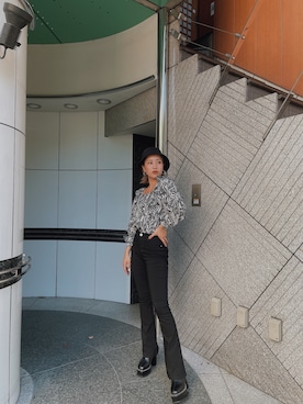 「アイテム（ブーツ）」を使った、ENVYM_rioさん（レディース・163cm）の夏コーディネート