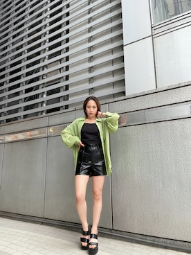 「ENVYM（アンビー）のアイテム（トップス）」を使った、ENVYM_rioさん（レディース・163cm）の夏コーディネート