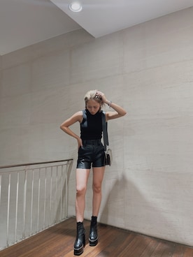 「ENVYM（アンビー）のアイテム（バッグ）」を使った、ENVYM_rioさん（レディース・163cm）の夏コーディネート