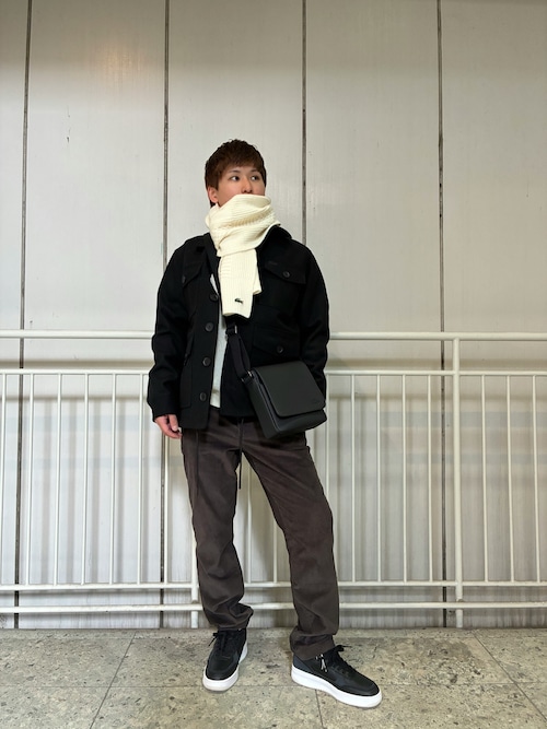 メンズクラシック スリムフラップサッチェルバッグ / ショルダーバッグ